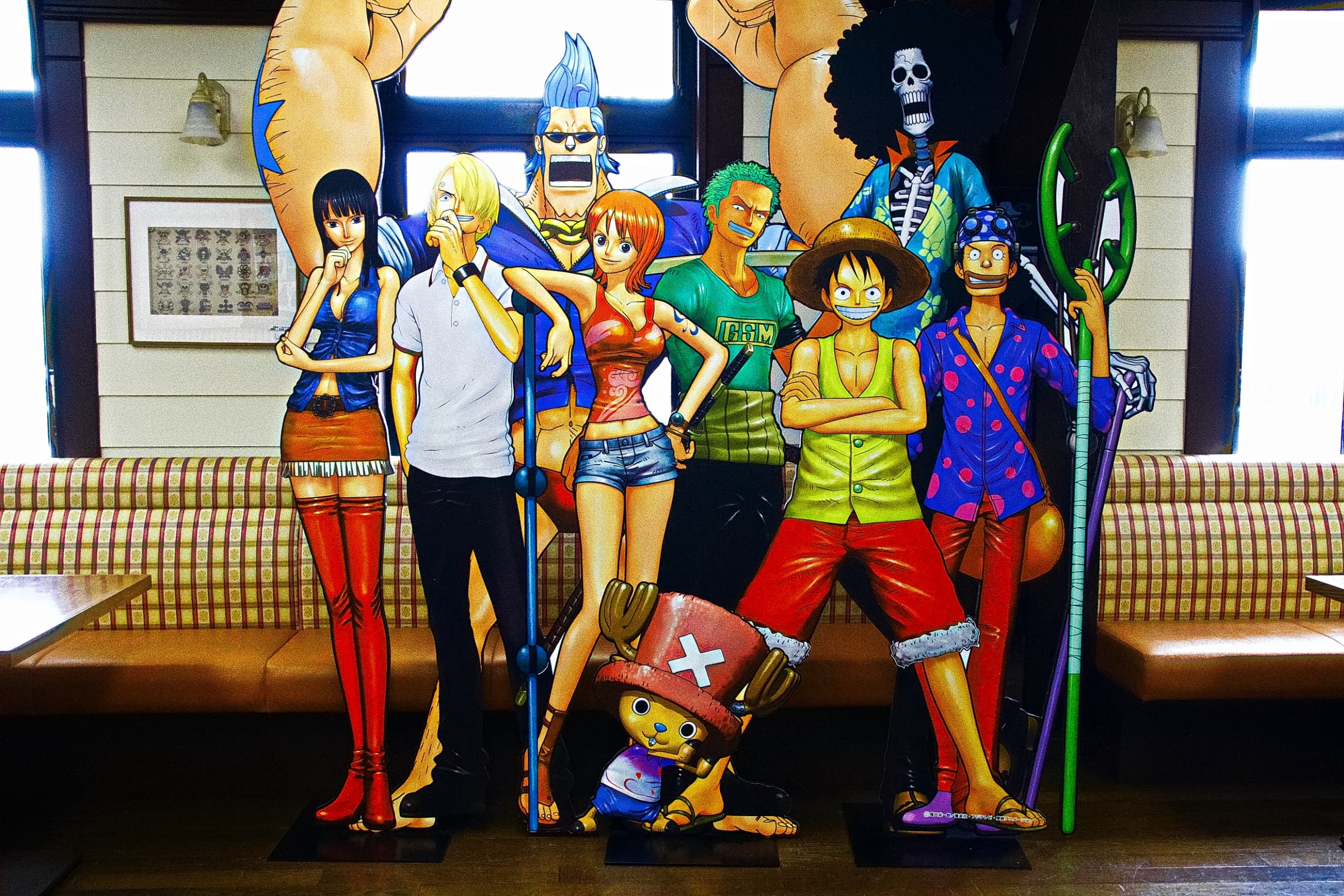 Figurines grandeur nature de l’équipage de One Piece